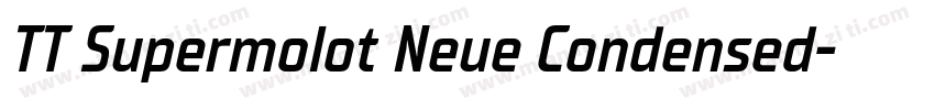 TT Supermolot Neue Condensed字体转换